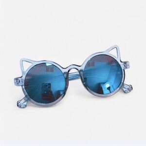 Cat-Eye Blue Sunglasses